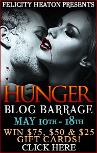 Blog Barrage Stop and Giveaway Information ~ Hunger by Felicity Heaton
