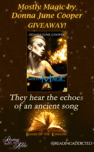 Signed Mostly Magic Trade Paperback Giveaway @donnajunecooper